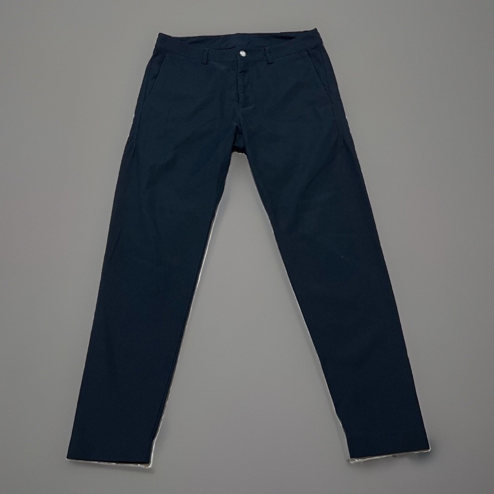 Outlier Mens Navy Blue Strongtwill Stretch Tapered Technical Chino Pants Size 32